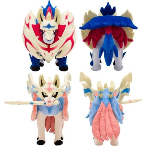 Pokemon Sword Shield Stuffed Plush Toys 30cm Zamazenta Zacian Ornaments Anime Plush Doll Toys Birthday Gift Kids Gift PP cotton