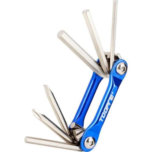 Hex Wrench Kit Portable Folding Multifunctional Repairing Set Six-in-one Inner Hexagon Spanner Allen Wrench Screw Repair Tools