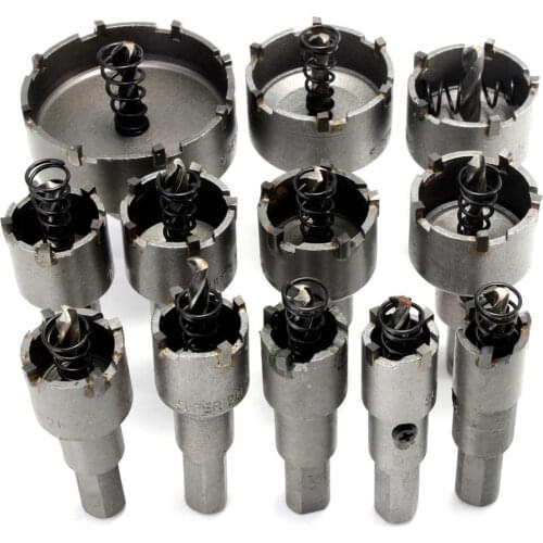 JUSTINLAU 12pcs 15mm to 50mm Hole Saw Cutter Kit Drill Bit Set Dropshipping