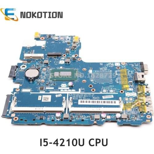 NOKOTION LA-B181P 768146-601 768146-001 768146-501 Laptop motherboard For HP Probook 450 G2 SR1EF I5-4210U 1.7G CPU DDR3L