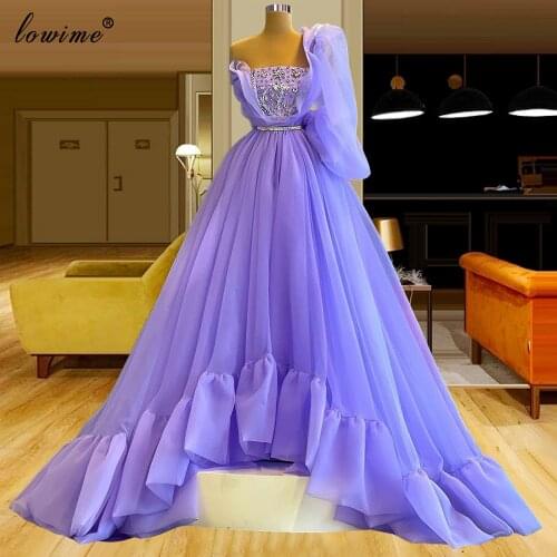 Long Purple Celebrity Dresses A-Line African One Shoulder Red Carpet Runaway Dresses For Women Photography Abiti Da Cerimonia