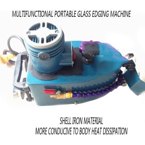 Portable Glass Straight Edge Polishing Grinder Trim Machine 220V / 820W Small Convenient Multi-Function Glass Grinding Machine