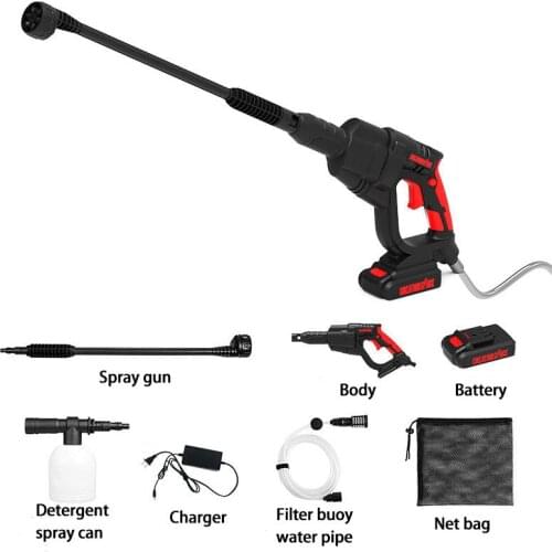 Portable mobile spray wash gun machine 20v electric cordless wireless high pressure car washer