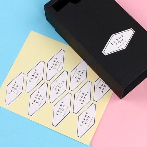 Retro Event Party Cake Decorating Decorative Gift Sealing Sticker Thank You Baking Package Box Stickers 220pcs/lot