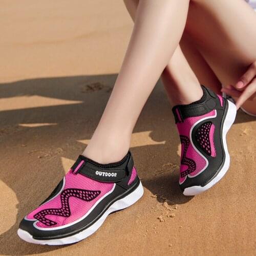 Women Shoes Beach Sandals Same Outdoor Style for Men Sports Breathable and Comfortable Treading Water Shoes