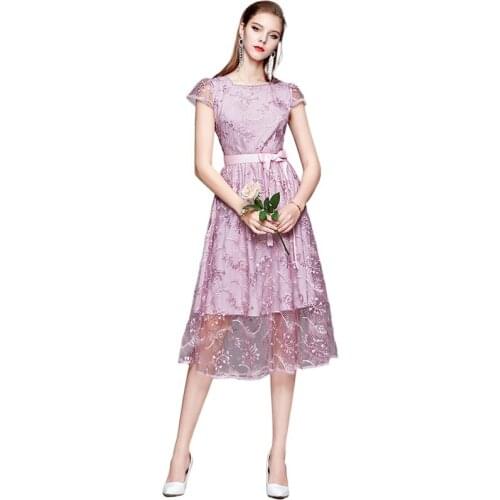 Simgent Pink Summer Dresses