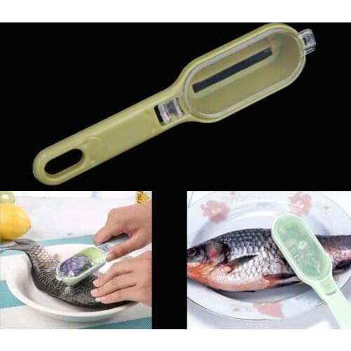 Fish Scale Remover Scraper Cleaner Kitchen Tool Peeler 1 Pcs Scraping Fish Cleaning Tool Lid Kitchen Accessories