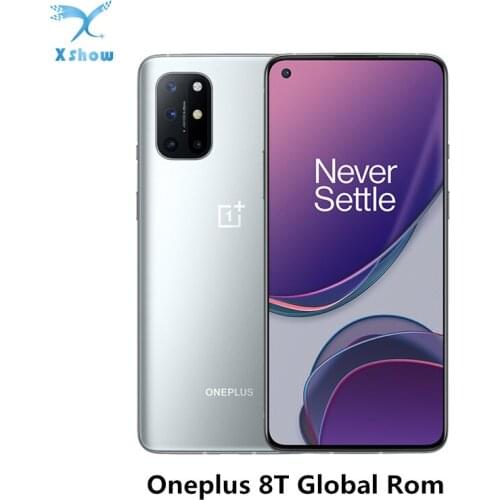 Global ROM OnePlus 8T 8 T Smartphone Snapdragon 865 5G 6.55'' 120Hz AMOLED Display 48MP Quad Camera 4500 mAh NFC Android 11