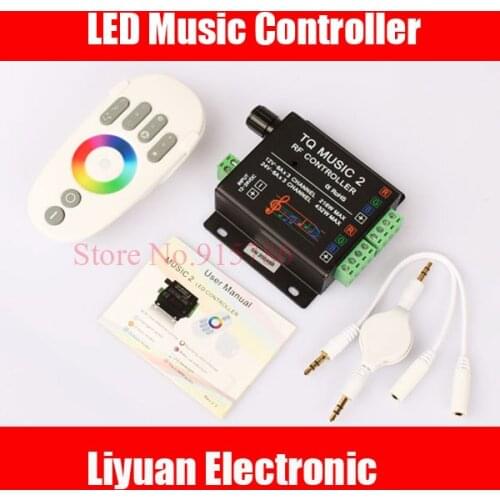 LED Music Controller /12v colorful lights remote control with touch light modulator /bar ktv karaoke audio pacer