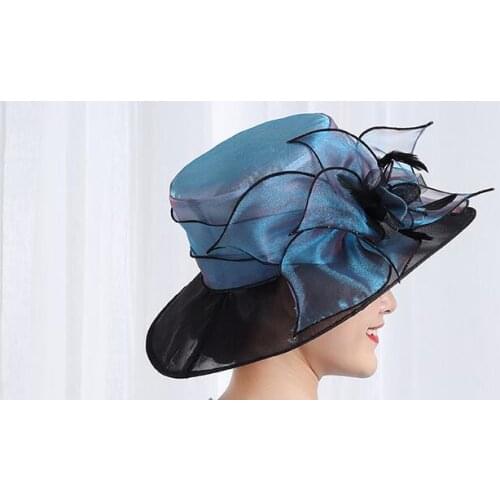 Women Church Sinamay Feather Fascinators,Party woman sinamay church hats