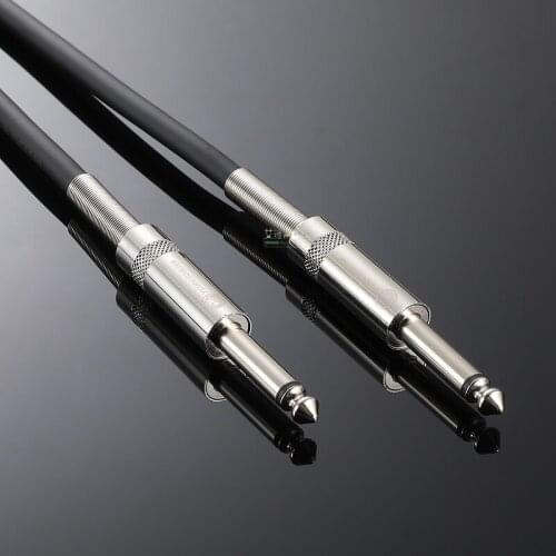 1Pcs Yongsheng YS201D fever audio speaker guitar cable 6.5 to 6.5 large two-core mono male to male 6.35 microphone cable