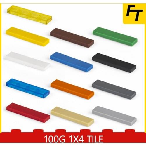 100g Small Particle 2431 Tile 1x4 Brick DIY Building Blocks Compatible Creative Gift Building MOC Blocks Castle Toys