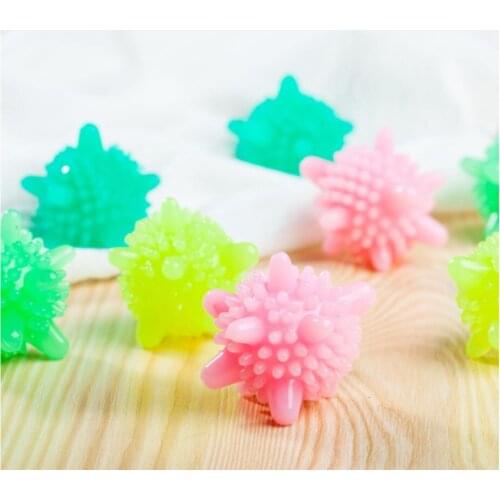 5pcs/lot Magic Laundry Ball for Household Cleaning Washing Machine Clothes Softener Starfish Shape PVC Solid Cleaning Balls