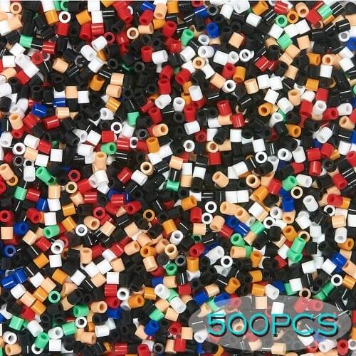 500PCs 5mm 134colors Iron beads for kids hama beads diy Puzzles high quality Handmade gift toy
