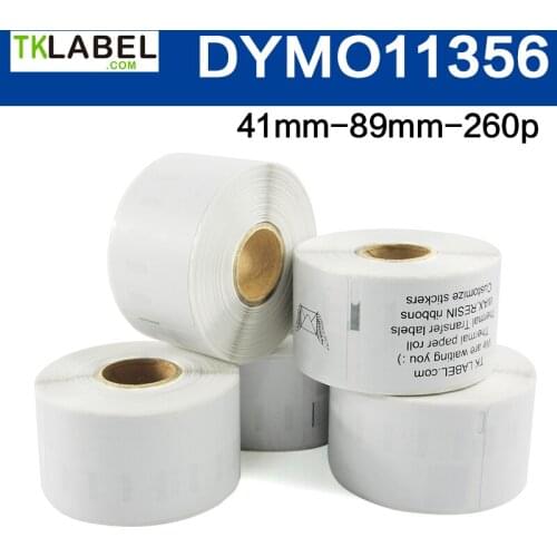 8 Rolls DYMO 11356 direct thermal label 41*89mm *260 labels LW450 compatible print sticker