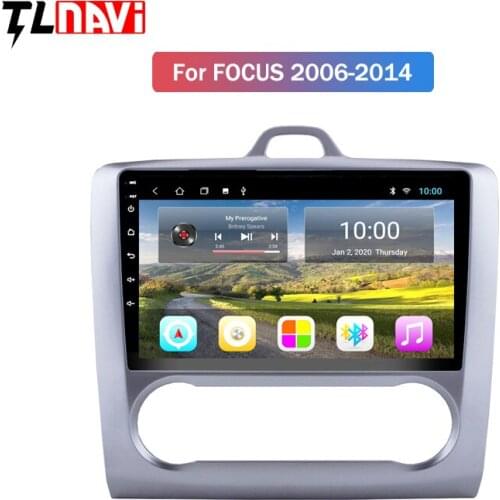 2G RAM 9 Inch Android 10 Car Dvd Gps Player For Ford Focus 2006-2014 built-in Radio Video Navigation Bt Wifi