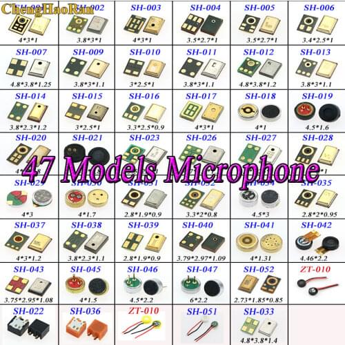 ChengHaoRan 47 models Microphone Mic Inner Receiver Repair Part For Samsung Nokia HTC For MOTO Huawei Xiaomi for Lenovo Redmi