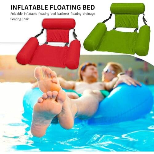 Sommer Aufblasbare Schwimm Reihe Faltbare Wasser Sport Liege Stuhl Schwimmbad Wasser Hängematte Luft Matratzen Bett Strand Pool