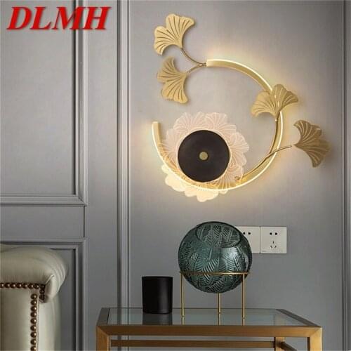 DLMH Nordic Creative Wall Sconces Lamp Brass Modern Luxury LED Crystal Light For Home Decoration