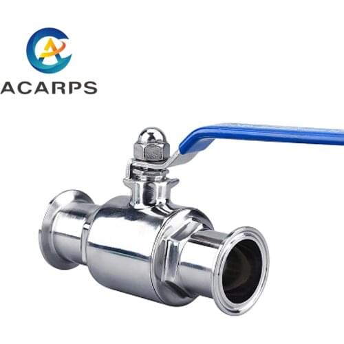 19mm 25mm 32mm38mm 304 Stainless Steel Sanitary Ball Valve two piece Tri Clamp Ferrule Type For Food Homebrew Product