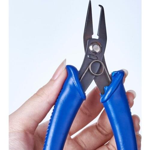 14CM Carbon Steel Jewelry Pliers Nose Pliers For Jump Rings Split Rings Double Rings DIY Handmade Jewelry Findings Making Tool