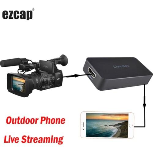 Mobile Phone Live Streaming Box Game Recording Plate HDMI USB 2.0 Video Capture Card for IPhone IOS OTG Android PS4 XBOX Camera