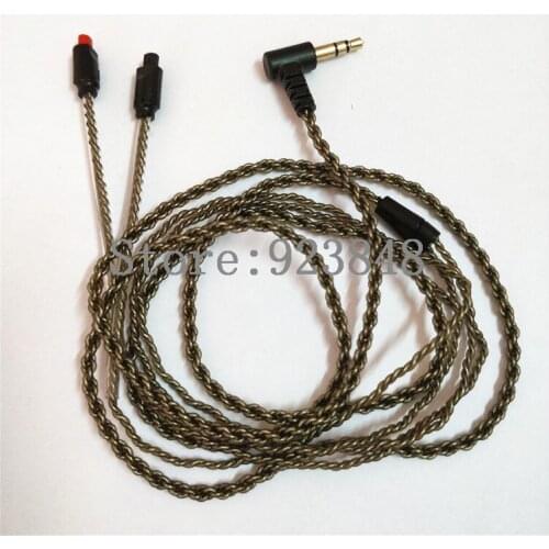 Diy upgrade earphone cable sivler plated wire IM70 IM50