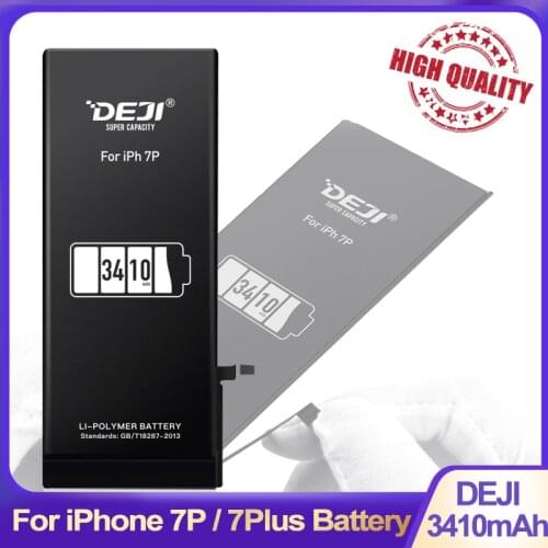 DEJI Original Li-polymer High Capacity Battery For iPhone 7P/7Plus Replacement Real 3410mAh Internal Batteries Best Quality
