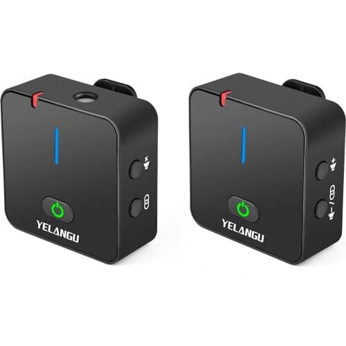 Portable Lavalier Interview Recording Wireless Microphone for iPhone/Xiaomi Mobilephone PC DSLR Camera YELANGU MX5