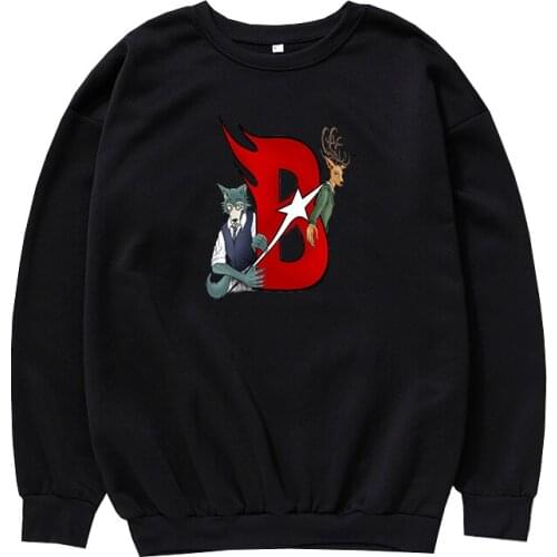 Casual Boy Clothing ビースターズ Sweatshirts Boys and Girls Fashion BEASTARS Printed Men Streetwear Hoody Sport Sweatshirt Size XS-4XL