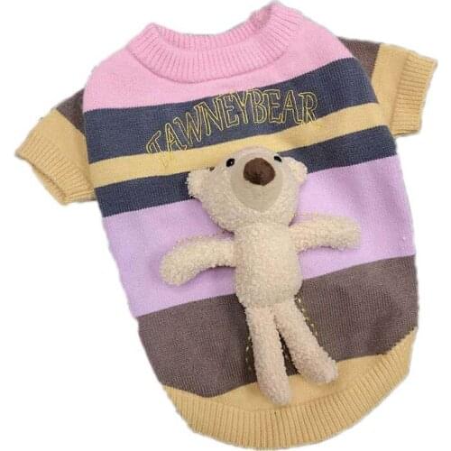 Christmas Dog Clothes Cardigan Winter Cat Puppy Yorkie Poodle Pomeranian Schnauzer Pug French Bulldog Sweater New Year Pet Coat