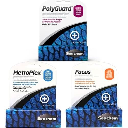 SEACHEM Aquarium Focus KanaPlex Metroplex Neoplex SulfaPlex PolyGuard