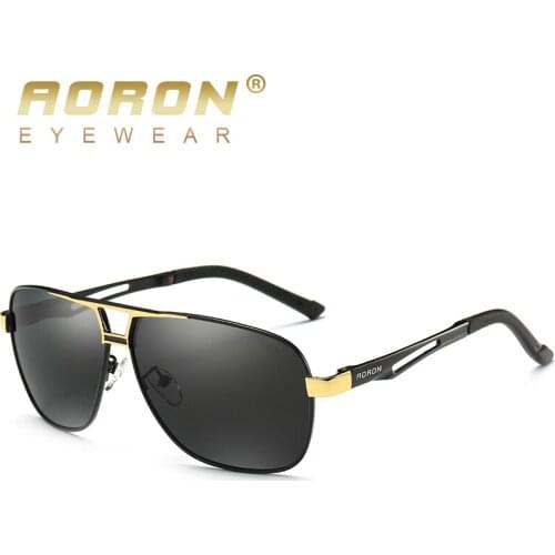 AORON HD Polarized UV 400 mens Sunglasses brand new male cool driving Sun Glasses driving eyewear gafas de sol shades