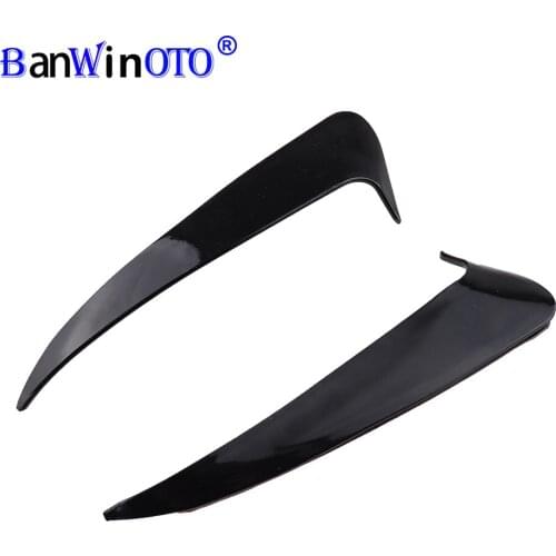 Car Rear Bumper Spoiler Fit For Mercedez Benz W205 C43 C63 AMG 2014-2019 2pcs Air Vent Cover Trim Both Side Canard Decoration