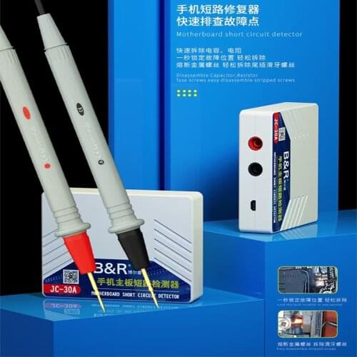Super Current Mobile Phone Motherboard Short-Circuit Detector Repairer 4V 30A Computer Phone Repair Tester Tools Set B&R JC-30A