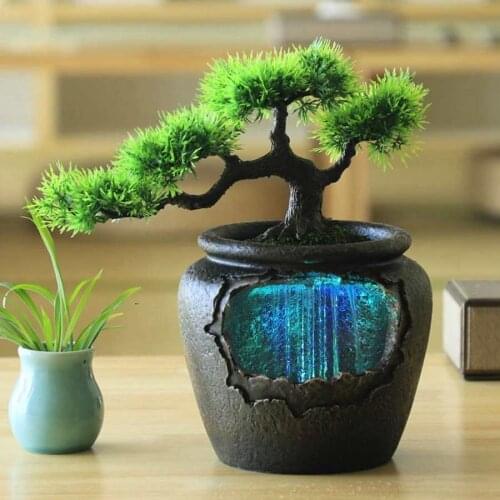 New Rockery Simulation Tree Artificial Plant Rockery Decoration Ornament For Home Office Desktop Ornament Tabletop Decoration