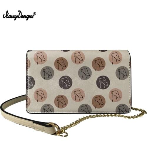Trend Greyhound Dog Print Women Bag Small Flap Shoulder Crossbody Bags Messenger Bag Girl Handbag Ladies Phone Purse Bolso Mujer