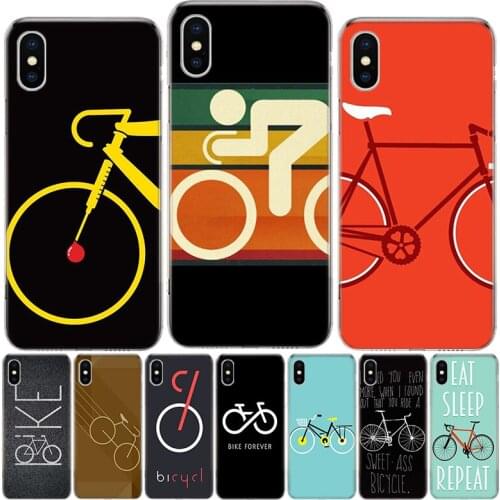 Bicycle Bike Sport Coqu Black Phone Case For iphone 12 MIni 11Pro MAX XS 8 7 6 6S Plus X 5 5S SE XR SE 2020 Cover Shell Coque