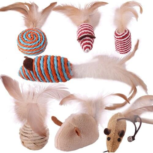 Rope Toys Set Pet Sisal Cat Toy Interactive Cat Toy Set Pet Dog