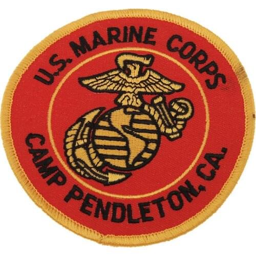 USMC UNITED STATES MARINE CORPS USMC U.S. CAMP PENDLETON EMBROIDERED PATCH