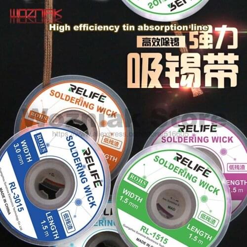 High efficiency and strength BGA tin suction line welding Tin cleaning belt Sn-absorbing residue cleaning pad for soldering wire