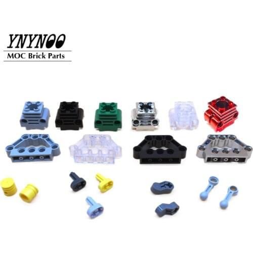 10Pcs High-Tech Parts Sports Car Engine MOC Cylinder Spark Plug MOC Building Blocks Bricks for V8 W12/16 Engine Cylinder