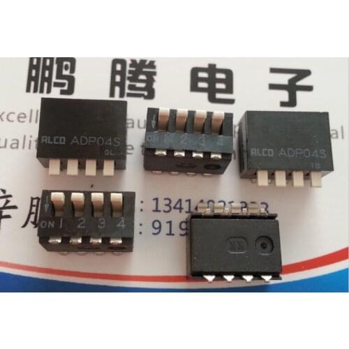 1PCS Original Japanese ALCO dial code switch 4-bit side dial patch 2.54mm pitch coding switch ADP04S