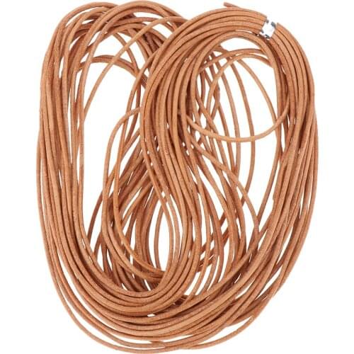 10 Meters/ Roll Soft Round Leather Cord For Binding, Wrapping, Stringing