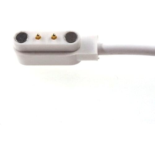 3 pcs Charging cable magnetic Pogo Pin Connector 2 Pin 4.0 mm Pitch Adapter USB A Connector Male 60 cm Length Magnet charge