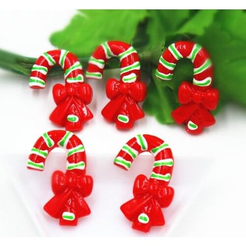 30pcs/lot about 25MM flat back resin Christmas candy DIY resin cabochons accessories