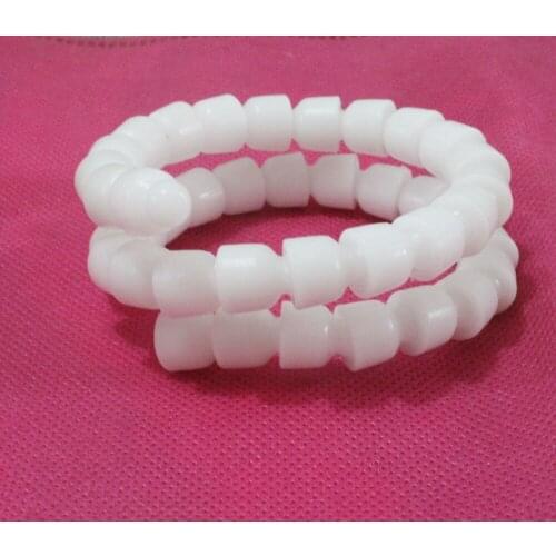 370mm length/pcs 9.5mm diam skeleton toy joint white plastic toy joint for diy doll findings--5pcs/lot