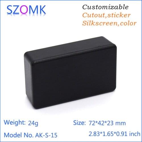4 pcs, 72*42*23mm diy plastic case szomk plastic junction box abs plastic enclosure for electronics pcb electronics box