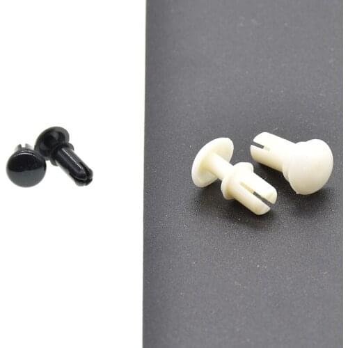 50PCS 2mm 2.6mm Black Whit Nylon Rivet For All Cars Clip Set
