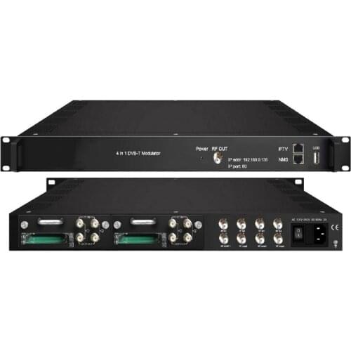8 DVB-S/C/T RF + IP in 4 in 1 DVB-T Modulator